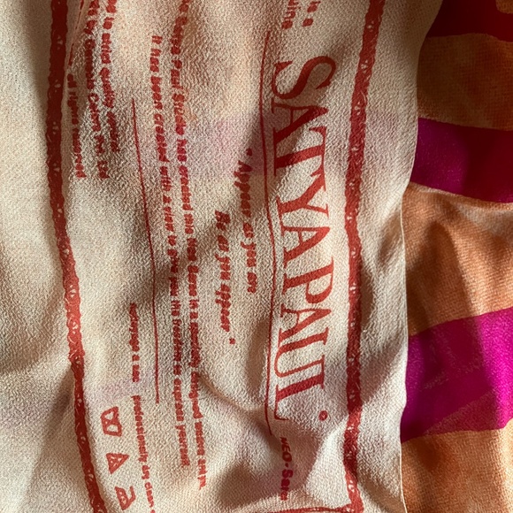 Satya Paul original silk sari brushstroke pattern - Picture 4 of 5